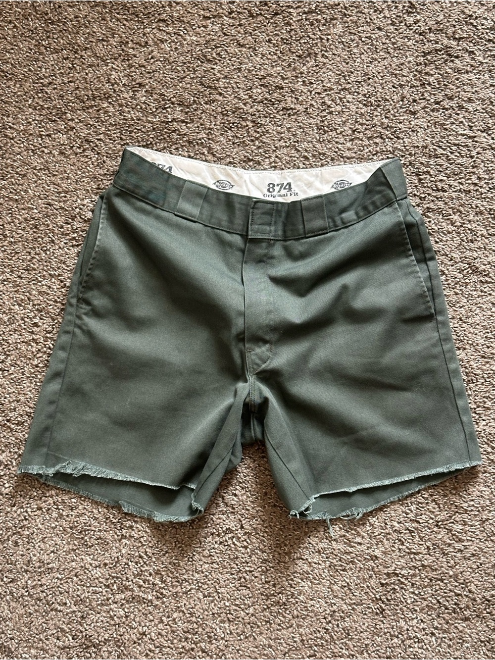 Olive Green Dickies Shorts